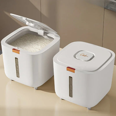 Armazenador de Grãos À Prova de Insetos e Umidade - PureGrains - Armazenador de Grãos Branco 5kg, Armazenador de Grãos Branco 10kg - Tudo Shop